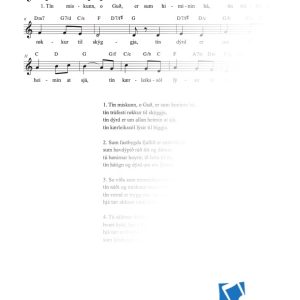 Tín miskunn, o Guð, er sum himinin há