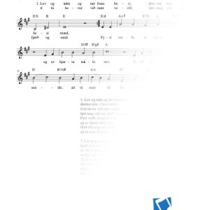 Lov og tøkk eg tær fram beri