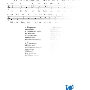 Á sorgarstund mín sára lund