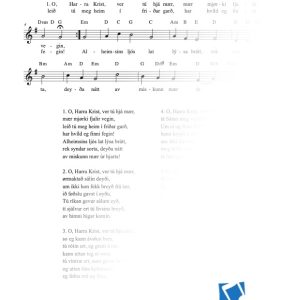 O, Harra Krist, ver tú hjá mær