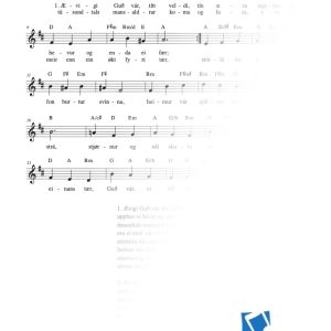 Ævigi Guð vár, títt veldi, tín æra