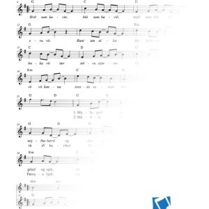 Hvít sum kavin, blá sum havið